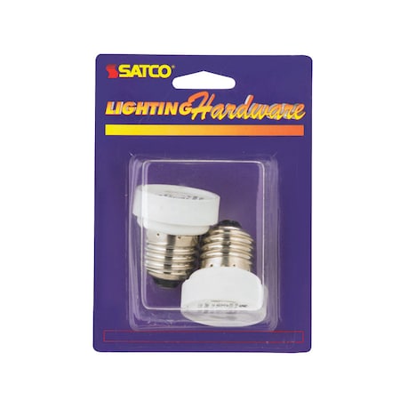 Satco Satco Plastic Medium to GU24 Base Socket Adapter 1 pk 70210